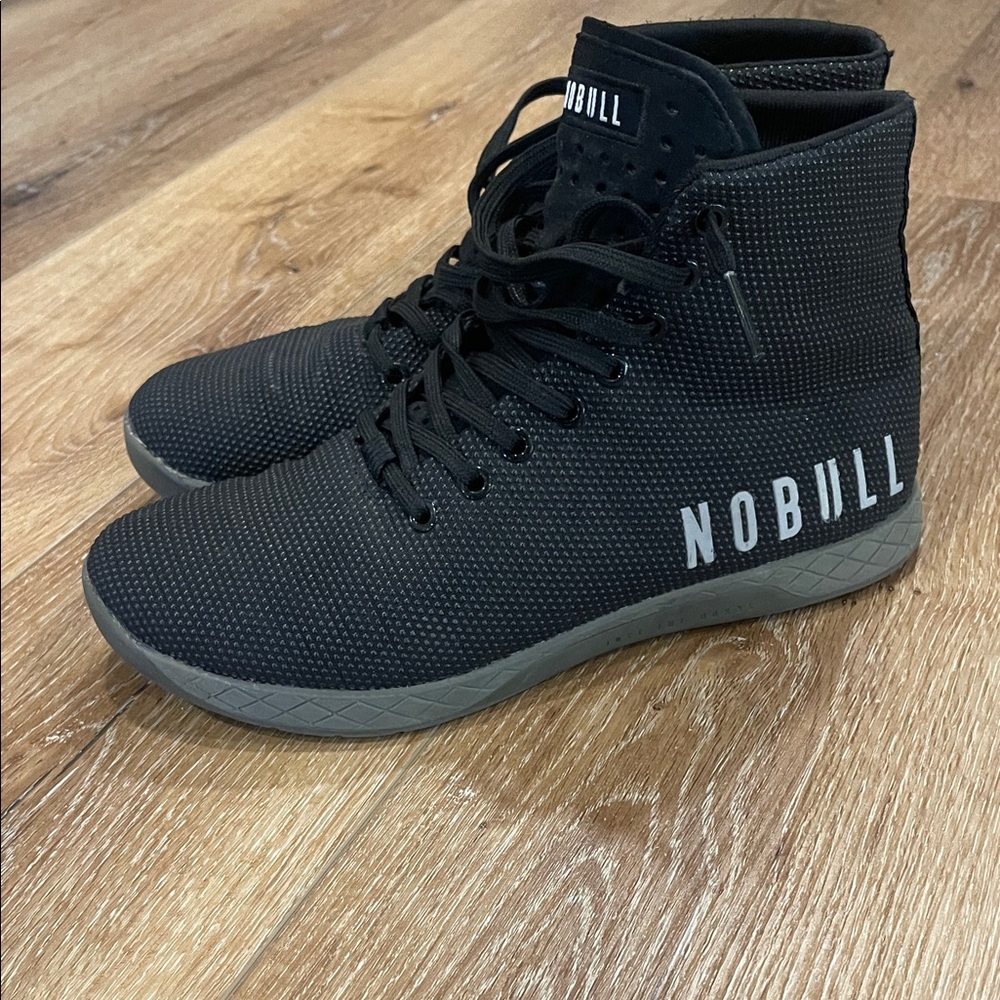 NOBULL Black and Green High-Top Athletic Shoes